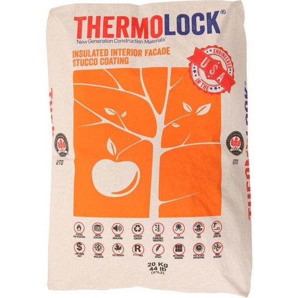 THERMOLOCK Akustik Ses Isı ve Yangın Yalıtımlı Beyaz İç Cephe Sıvası