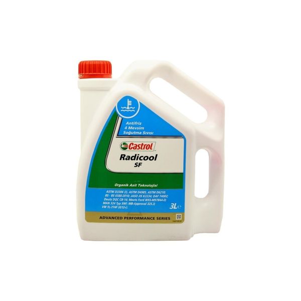 Castrol Radicool SF 3 lt Organik Kırmızı Antifriz