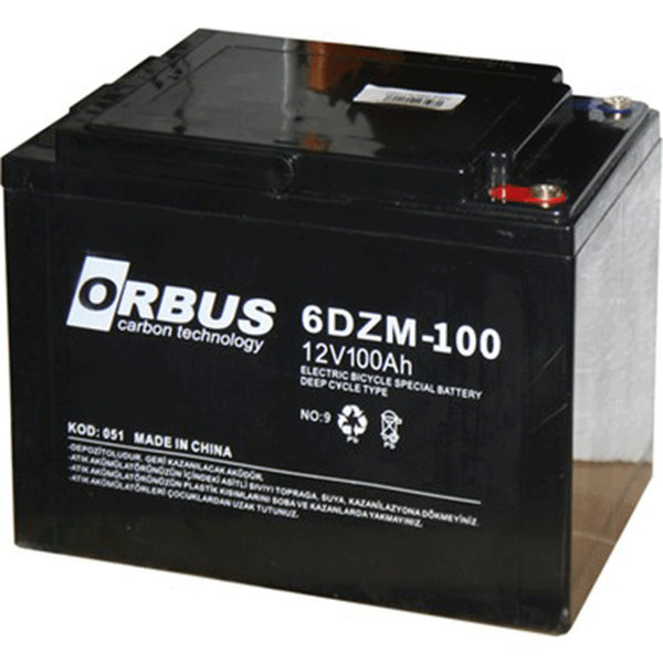 Orbus 12V 100 Ah Elektrikli Bisiklet Aküsü