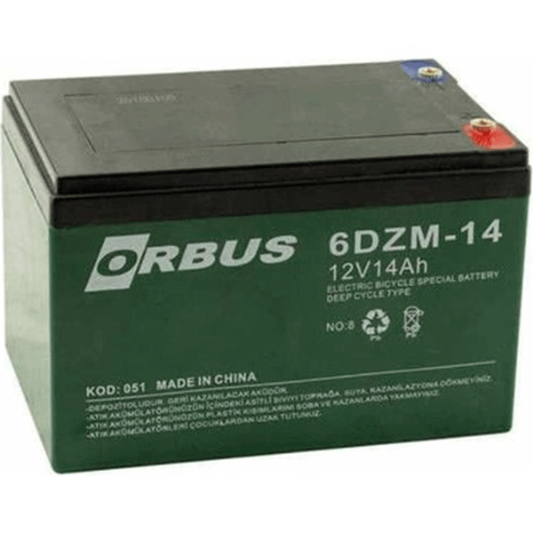 Orbus 12V 14 Ah Elektrikli Bisiklet Aküsü
