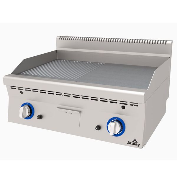 Atalay Yarı Oluklu Yarı Düz Yüzey 100x60x30 cm E AEI-1060-ND Elektrikli Pleyt Izgara