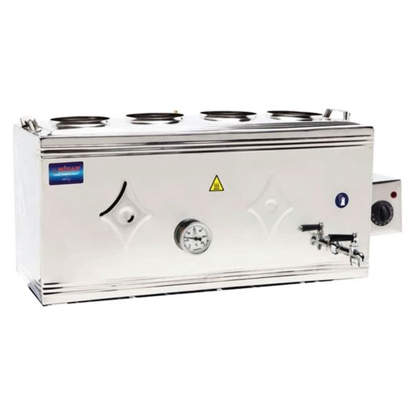 Mizan 80 Lik Gazlı + Elektrikli 60 lt Üst Çay Kazanı