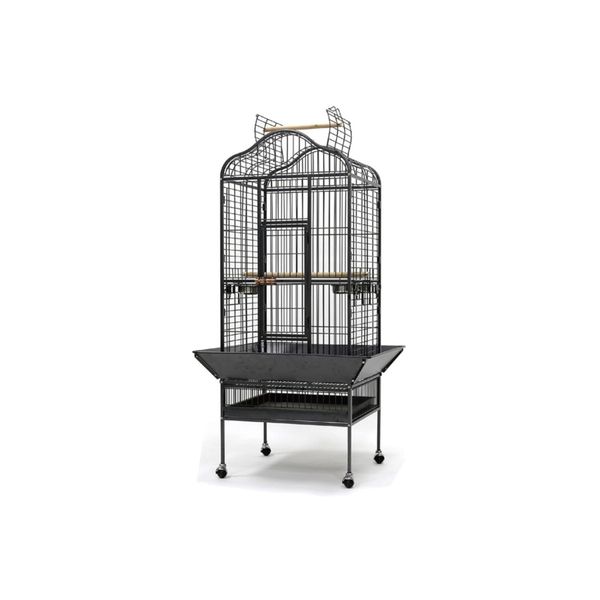 DaYang A14 Ayaklı Siyah 61x56x156 cm Papağan Eğitim Kafesi