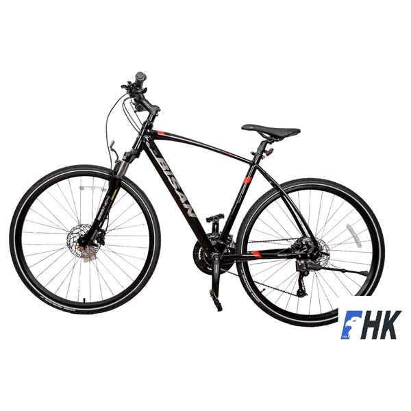 Bisan TRX 8600 Altus 28 Jant 27 Vites Siyah Kırmızı Şehir Bisikleti