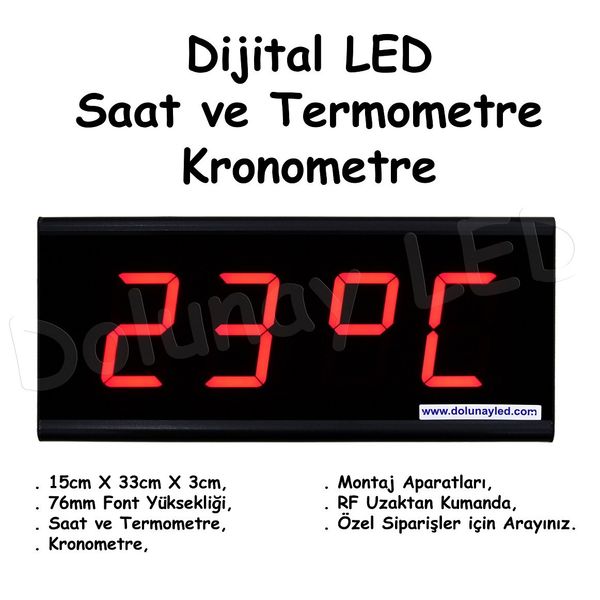 76 mm Saat Termometre Kronometre