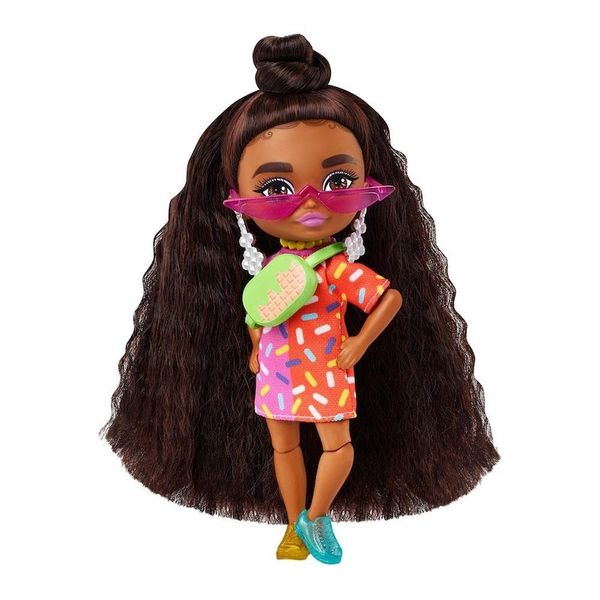 Barbie HGP62 Extra Mini Bebekler Mor Kürklü
