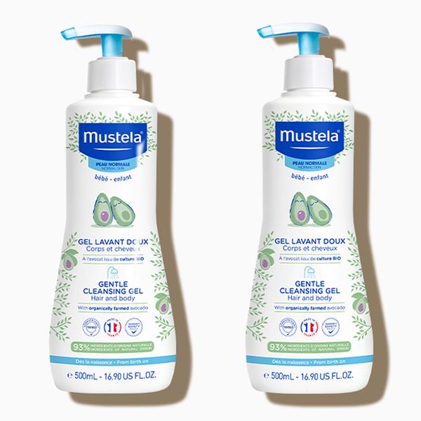 Mustela Gentle Cleansing 2x500 ml Saç ve Vücut Bebek Şampuanı