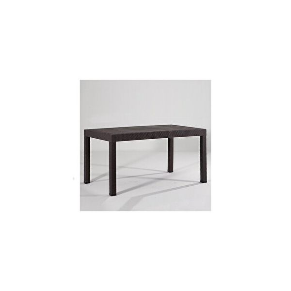 Sandalie Rattan Kahve 90x150 cm Bahçe Masa