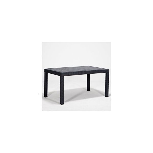 Sandalie Rattan Beyaz 90x150 cm Bahçe Masa