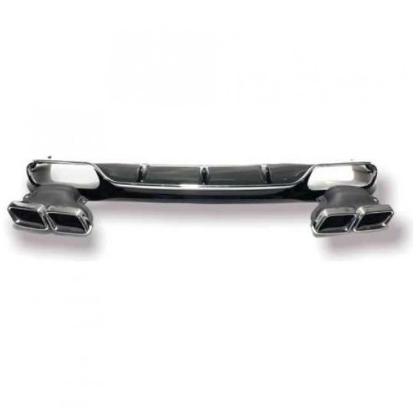 Leon Part Çmk Mercedes W213 2017 E63 Silver Difüzör ve Egzoz Seti