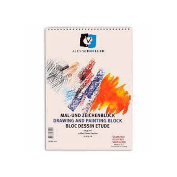 Alex Schoeller 25x35 cm Spiralli 165 gr Resim Defteri