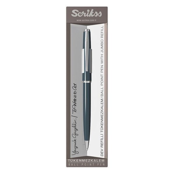 Scrikss 52 Lacivert Tükenmez Kalem