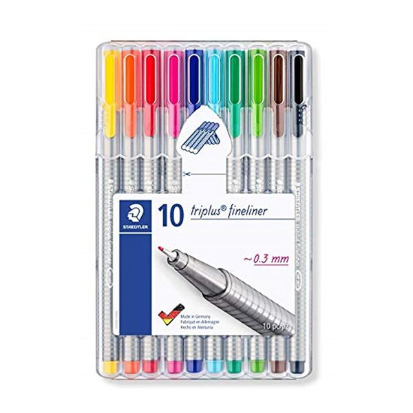Staedtler 334 Triplus 10'lu Fineliner Kalem