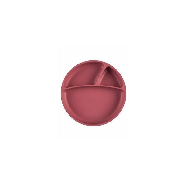 OiOi Vakum Tabanlı Porsiyon Velvet Rose Silikon Tabak
