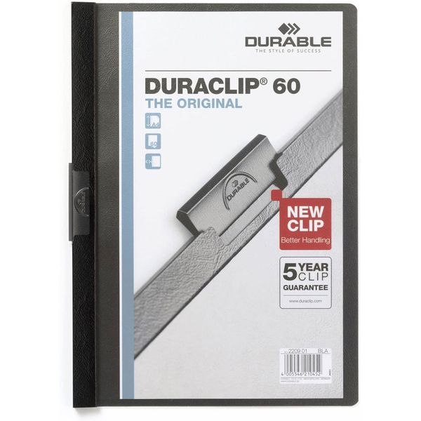 Durable 2209 Duraclip Siyah Sıkıştırmalı Dosya