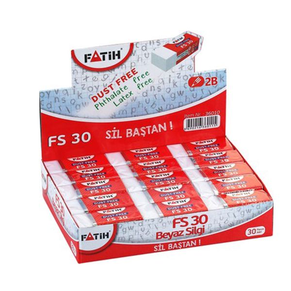 Fatih FS-30 30 Adet Beyaz Silgi