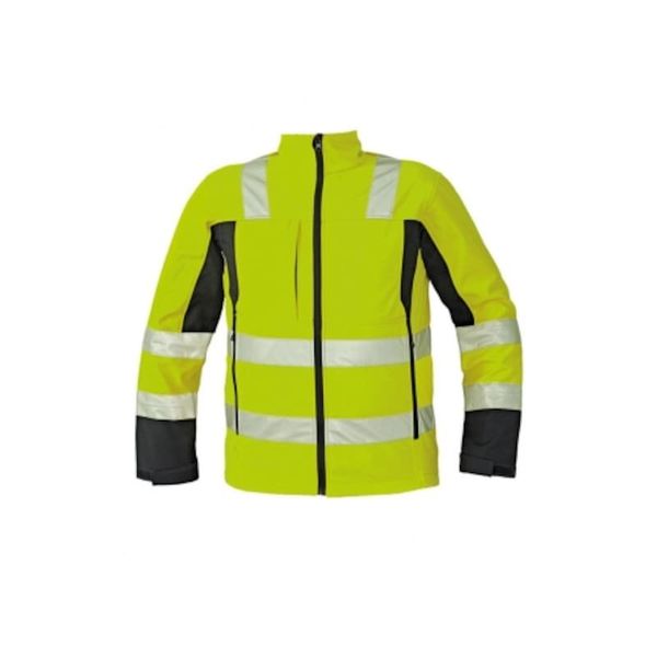 Cerva Malton Reflektif Sarı Softshell Mont