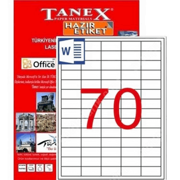 Tanex TW-2270 Lazer Etiket