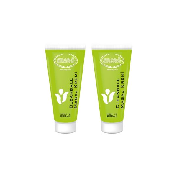 Ersağ Clean Ball 2x200 ml Masaj Kremi