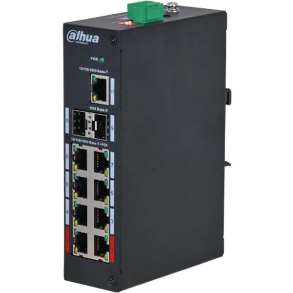Dahua PFS3211-8GT-120 8 Port POE Yönetilmeyen Switch