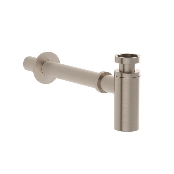VitrA A4512334 Origin T Tipi Fırçalı Nikel Lavabo Sifonu