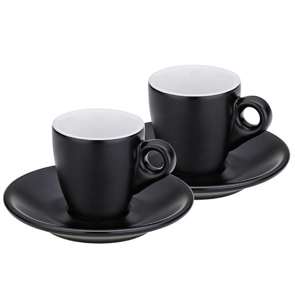 Kela 12750 2'li Set Siyah 50 ml Mattia Espresso Fincan