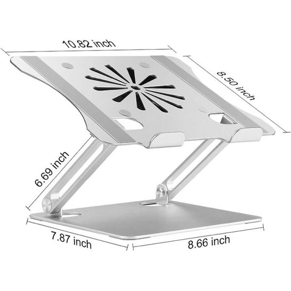 Daytona Dyt-804 Silver Alüminyum USB Fanlı Ayarlanabilir Tablet Standı