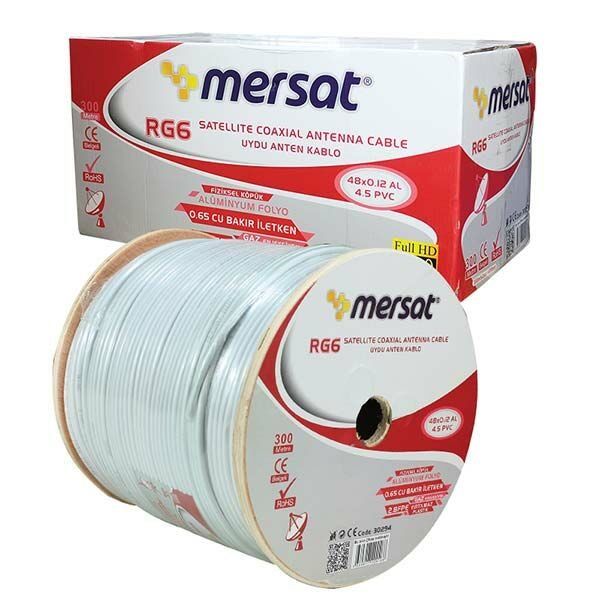 Mag RG59 FA 300 m Mini İnce Anten Kablosu