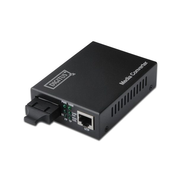 Digitus DN-82021-1 20 km 10/100Base-TX to 100Base-FX Singlemode SC Media Converter