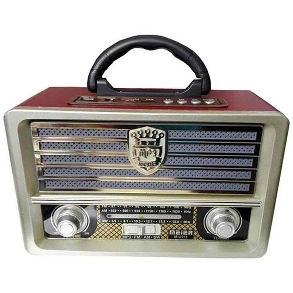 Meier M-113BT Ahşap Vintage Bluetootlu Nostaljik Radyo