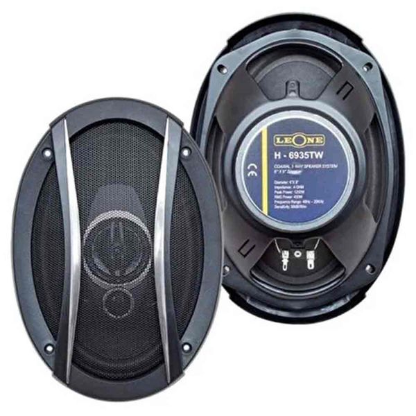 Leone HR-6935TW 1250 W 6 X 9 Kapaklı Çiftli Takım Oval Hoparlör