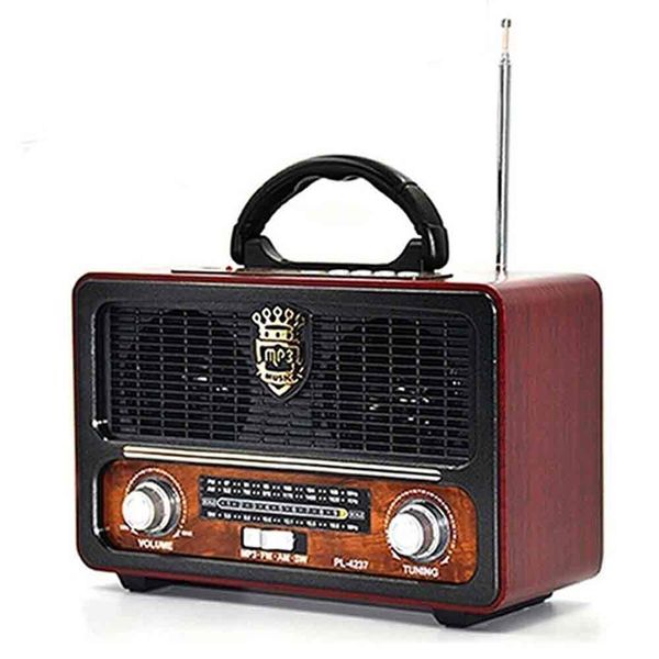 Meier M-111BT Ahşap Vintage Bluetootlu Nostaljik Radyo