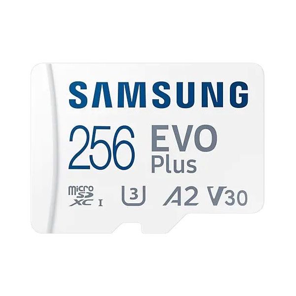 Samsung Evo Plus MB-MC256KA Class 10 UHS-I U3 A2 V30 256 GB Micro SD Kart