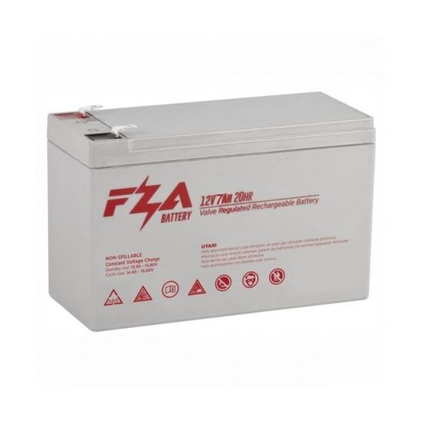 FZA 12V 7 Amper AGM Kuru Bakımsız Akü