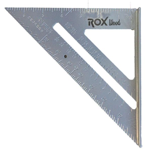 Rox Wood 0099 7 inç Alüminyum Üçgen Marangoz Gönye