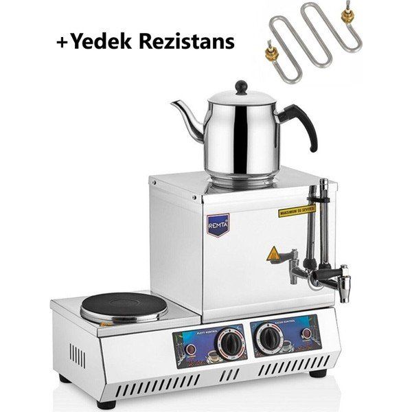 Remta K30 15 Model Tek Demlikli 13 lt Yedek Rezistans Elektrikli Çay Kazanı