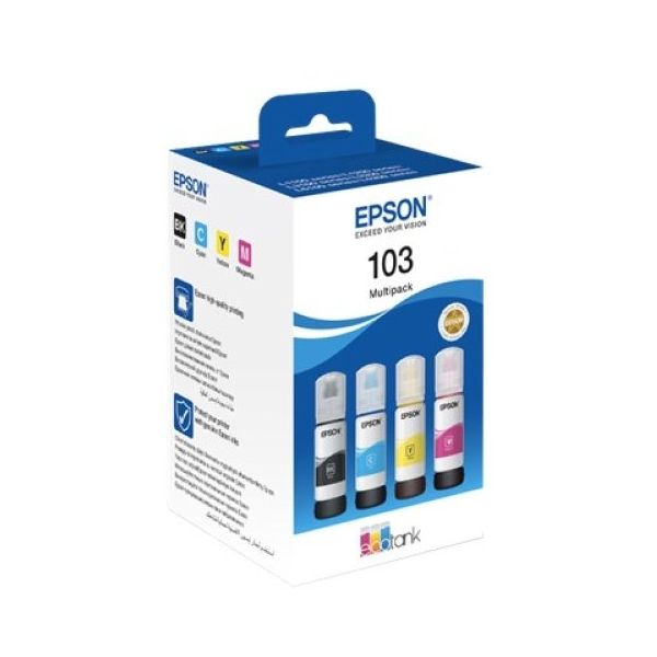 Epson C13T00S64A (103) L5190/L3160/ L3156/ L3151/ L3150/ L3111/ L3110/ L1110 4 Renk Renli Multipack