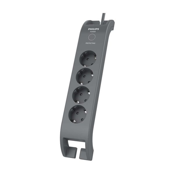 Philips SPN3140A-62 4'lü Siyah Akım Koruyucu Priz