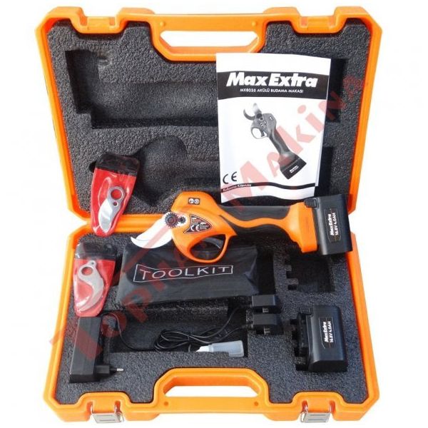 Max Extra Maxextra Mx8035 32 mm 16.8 V 4.0ah Çift Akülü Şarjlı Budama Makası