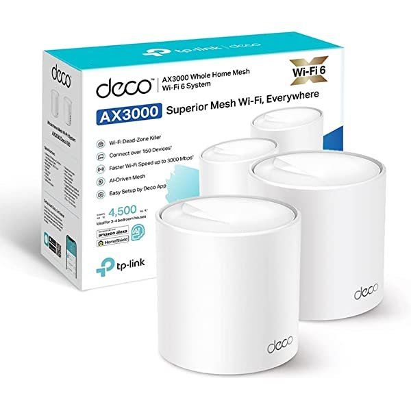 TP-Link Deco X50 AX3000 Whole Home Wi-Fi 6 Mesh 2'li Router
