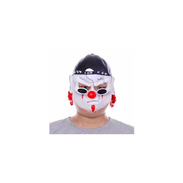 Bisepetim Lateks Şapkalı Gözlüklü Beyaz Maske