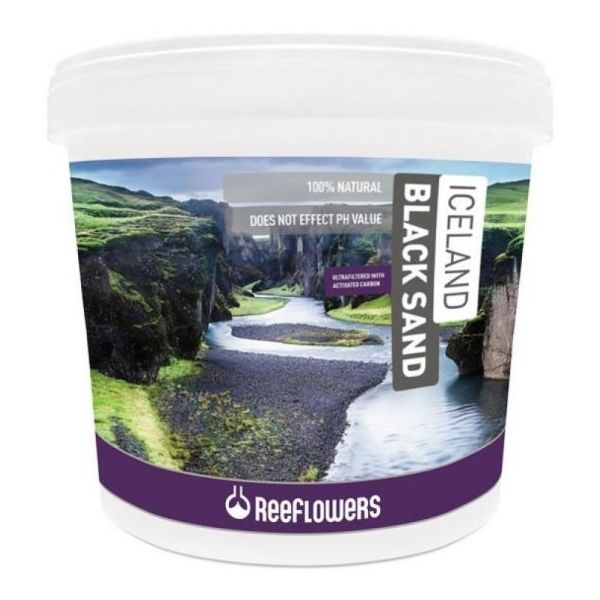 Reeflowers 3-5 mm 25 kg İceland Black Sand Siyah Akvaryum Kumu