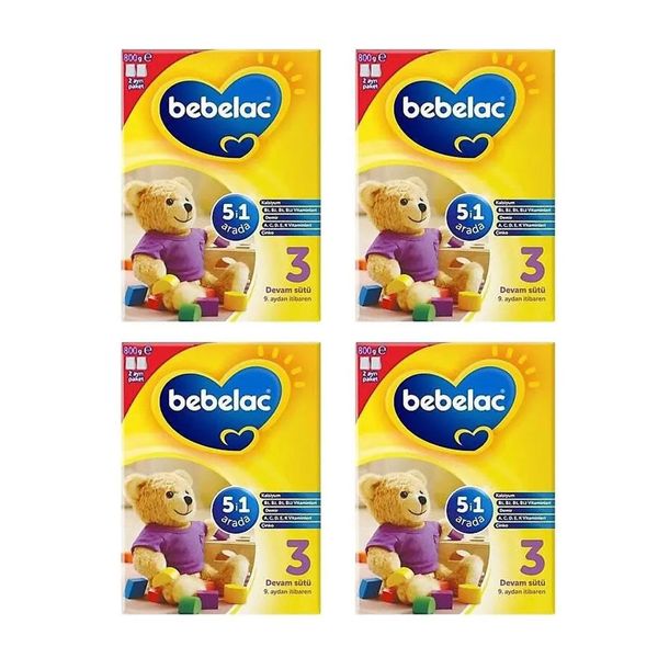 Bebelac 3 4x800 gr Bebek Devam Sütü