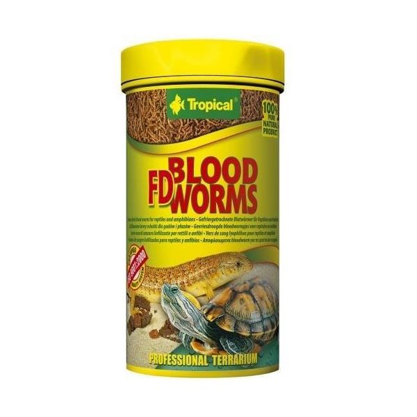 Tropical 250 ml / 17 g Fd Blood Worms Kankurdu Yem