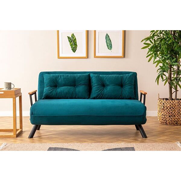 Futon Petrol Pafu Sando İkili Katlanır Pedli Yataklı Koltuk