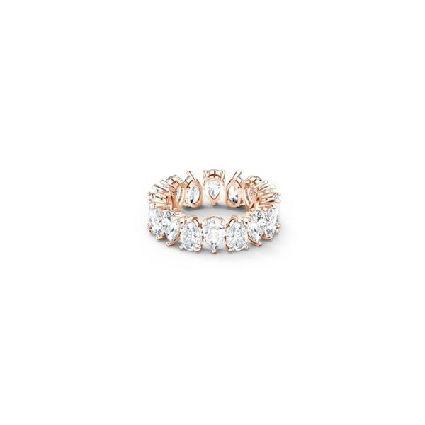 Swarovski 5586164 Vıttore-Rıng Pear Czwh-Ros 2 52 Swarovski Yüzük