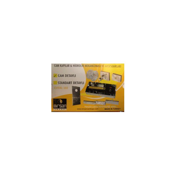 Birsan BRS 101-STD Cam Kapı Hidrolik Motor Standart Detaylı Yer Hidroliği