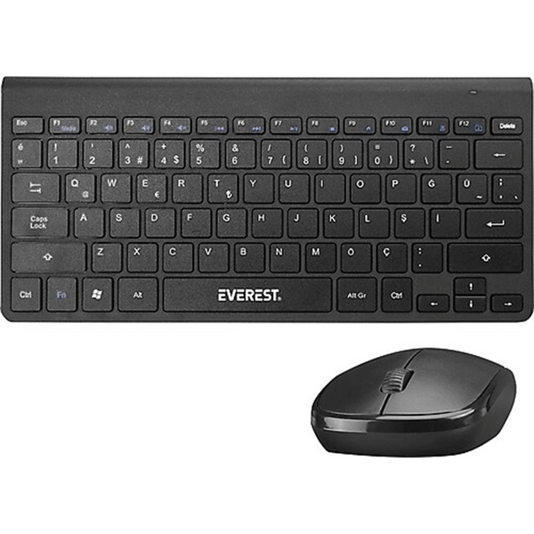 Everest KB-BT72 Elite Black Klavye+Mouse Set