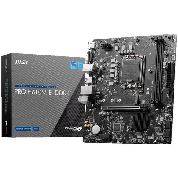 MSI Pro H610M-E DDR4 Intel LGA1700 Micro ATX Anakart