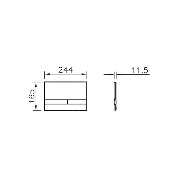 VitrA Select 740-1100 Beyaz Kumanda Panel